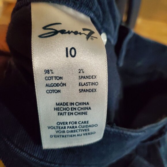 Seven7 Jeans Womens Size 10 Blue Corduroy Stretch Cotton Blend Skinny - Picture 4 of 11